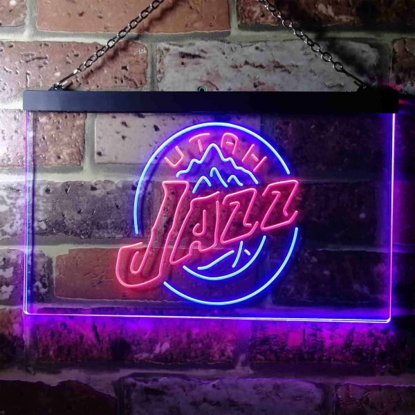 Utah Jazz Logo Neon Dual LED Sign